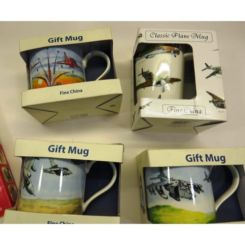 293 - DIABLO TOASTED SNACK MAKER AND FOUR GIFT MUGS INCLUDES BOMBER COMMAND ALL BOXED