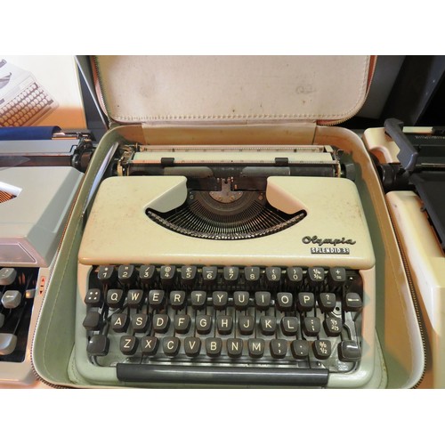 163 - THREE VINTAGE TYPEWRITERS