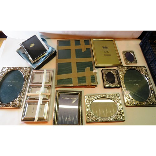 165 - ASSORTMENT OF SILVER PLATE PICTURE FRAMES