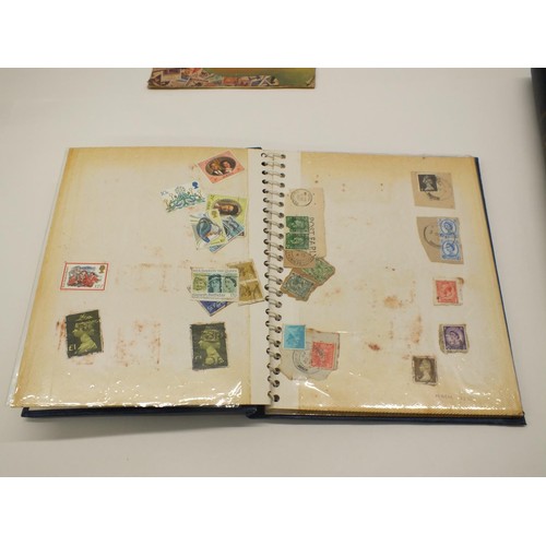 454 - 3x STAMP ALBUMS INCLUDING FIRST DAY COVERS, POSTAL MARKS ETC.