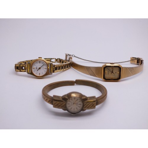 479 - COLLECTION OF ANTIQUE & VINTAGE LADIES WATCHES INCLUDES ROLLED GOLD, BULER, ORIENT & TIMEX