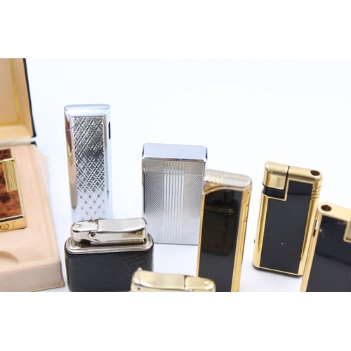 7 - 10 x Assorted Vintage COLIBRI Cigarette LIGHTERS Inc Boxed, Gold Tone, Ladies