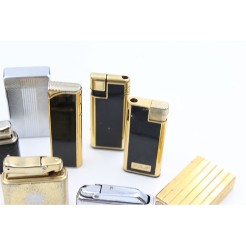 7 - 10 x Assorted Vintage COLIBRI Cigarette LIGHTERS Inc Boxed, Gold Tone, Ladies