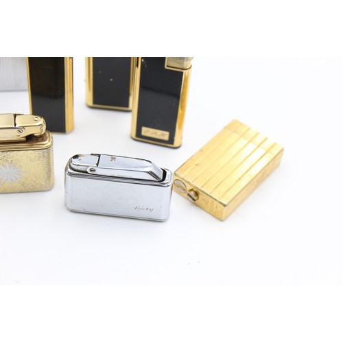 7 - 10 x Assorted Vintage COLIBRI Cigarette LIGHTERS Inc Boxed, Gold Tone, Ladies