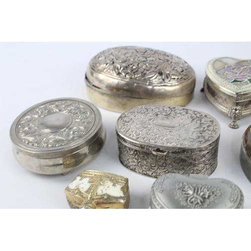 14 - 18 x Assorted Vintage Decorative PILL / TRINKET BOXES Inc Stratton, Micro Mosaic