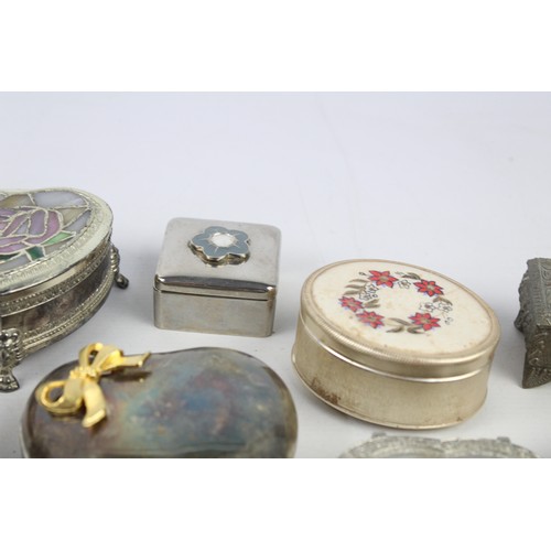 14 - 18 x Assorted Vintage Decorative PILL / TRINKET BOXES Inc Stratton, Micro Mosaic