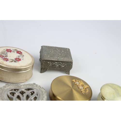 14 - 18 x Assorted Vintage Decorative PILL / TRINKET BOXES Inc Stratton, Micro Mosaic