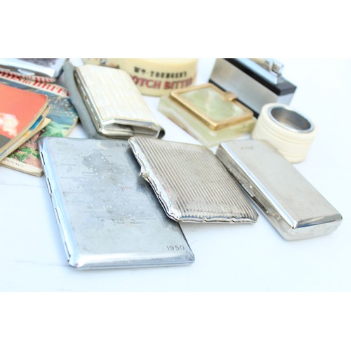 60 - 18 x Assorted Vintage TOBACCIANA Inc Table Lighters, Advertising, Cigarette Case