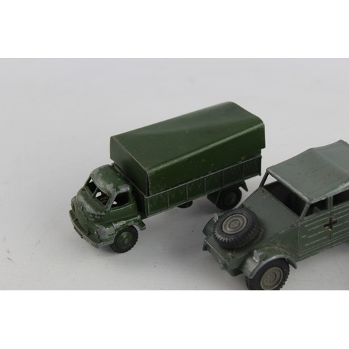 88 - 8 x Vintage DINKY Military Diecast Models Inc 3 Ton Army Wagon, Missile Platform