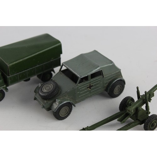 88 - 8 x Vintage DINKY Military Diecast Models Inc 3 Ton Army Wagon, Missile Platform