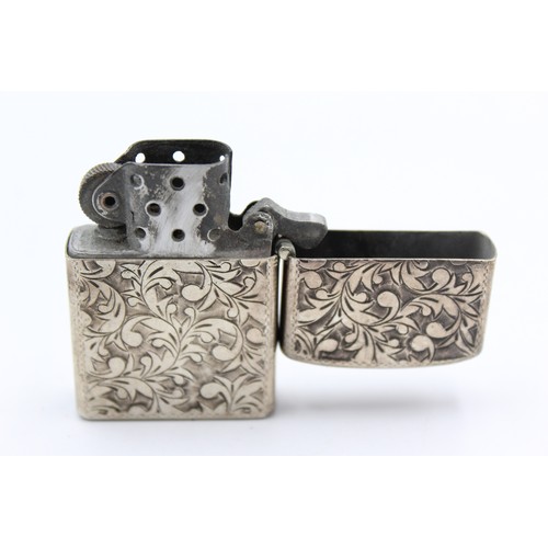 99 - Vintage Stamped .950 Zippo Style Cigarette LIGHTER with Engraving (55g)