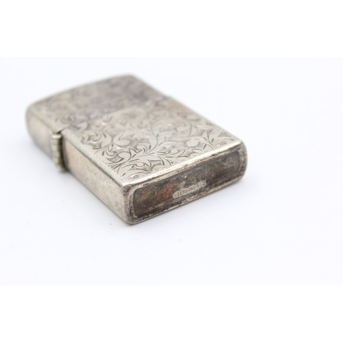 99 - Vintage Stamped .950 Zippo Style Cigarette LIGHTER with Engraving (55g)