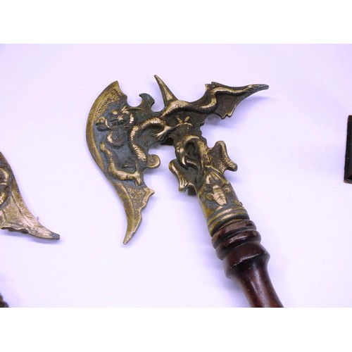 238 - TOMAHAWKS AND BRASS FIGURES