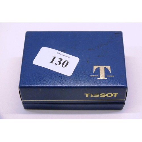 130 - TISSOT LADIES WRISTWATCH IN ORIGINAL BOX WITH PAPERWORK