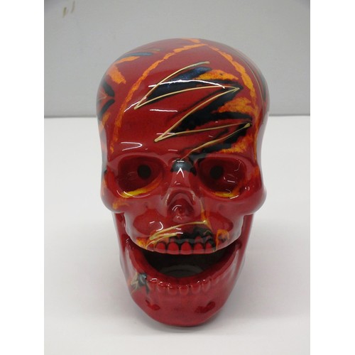 140 - ANITA HARRIS SKULL - SIGNED IN GOLD