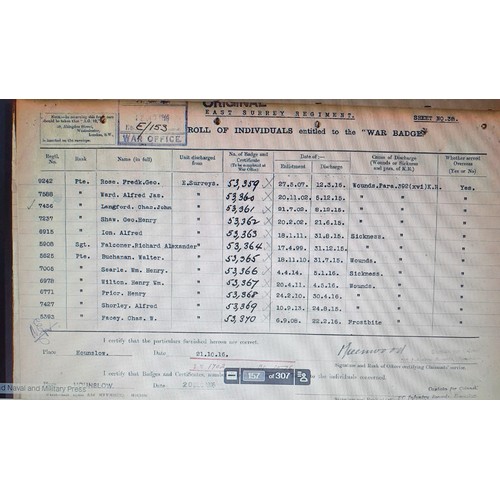 392 - MEDAL SET AWARDED TO R. A. FALCONER. E. SURR. REGIMENT - MEDALS INCLUDE QUEENS SOUTH AFRICA MEDAL WI... 