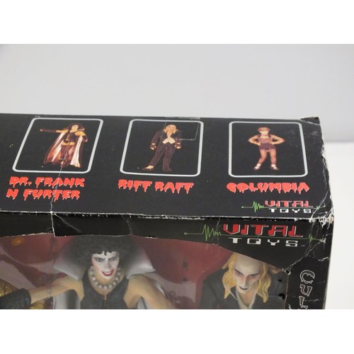 150 - THE ROCKY HORROR PICTURE SHOW SPECIAL EDITION BOXED SET OF FIGURES BY VITAL TOYS