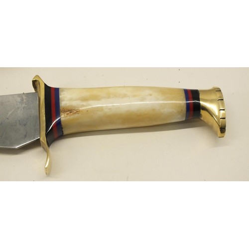 153 - DECORATIVE BOWIE KNIFE WITH 12