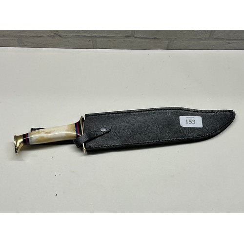 153 - DECORATIVE BOWIE KNIFE WITH 12