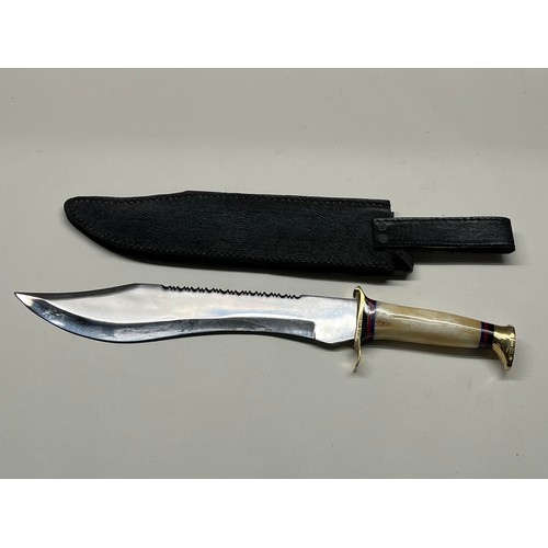 153 - DECORATIVE BOWIE KNIFE WITH 12