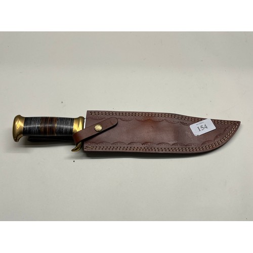 154 - DECORATIVE BOWIE KNIFE WITH 11