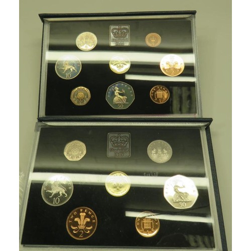 127 - 2 x ROYAL MINT PROOF COIN COLLECTIONS 1984 & 1985