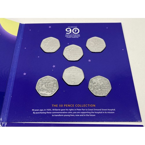 121 - 2 x 2020 PETER PAN 50p COIN COLLECTIONS