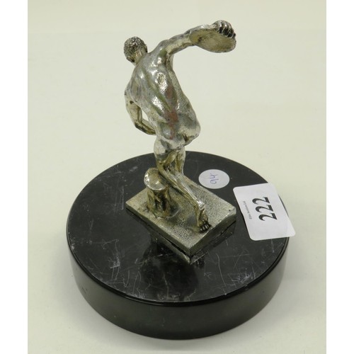 222 - CAR MASCOT ON MARBLE BASE