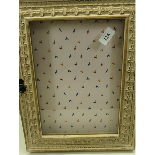 126 - TABLE TOP WALL DISPLAY CABINET