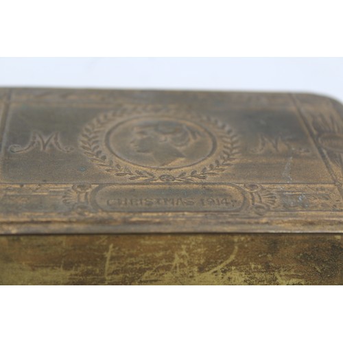 445 - Antique WW1 Brass Princess Mary Christmas Tin (138g)