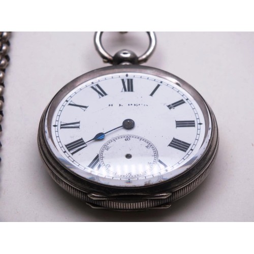 352 - SILVER POCKETWATCH CHAIN- AS FOUND