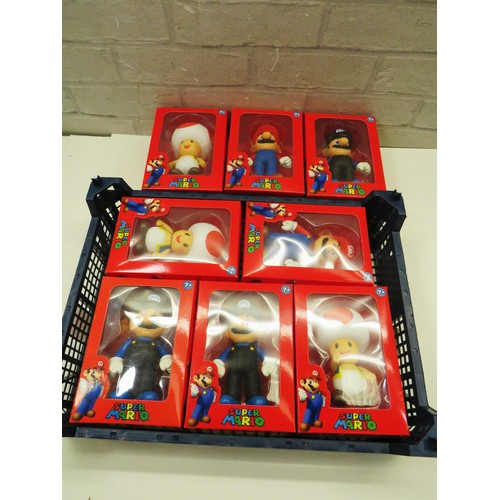 18 - EIGHT BOXED SUPER MARIO FIGURES