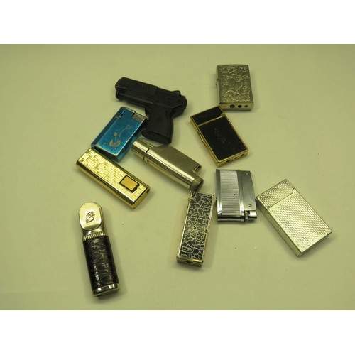 105 - 10 x BRANDED CIGARETTE LIGHTERS