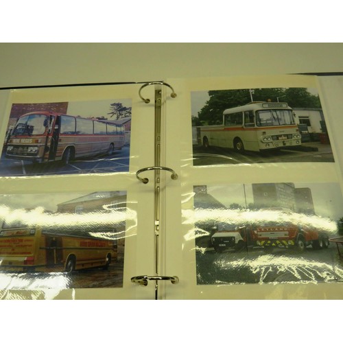 110 - OLD BUS COACH PHOTOGRAPHS IN ALBUM