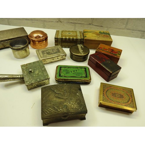 205 - SELECTION OF VINTAGE TINS AND BOXES