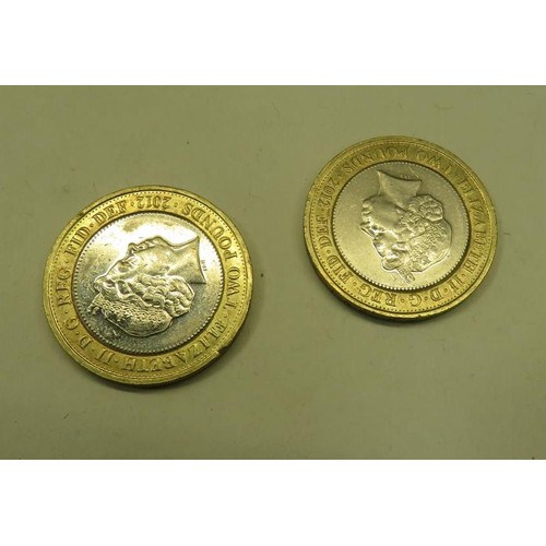 130 - TWO LONDON 2012 PASSING BATTON RIO 2016 £2