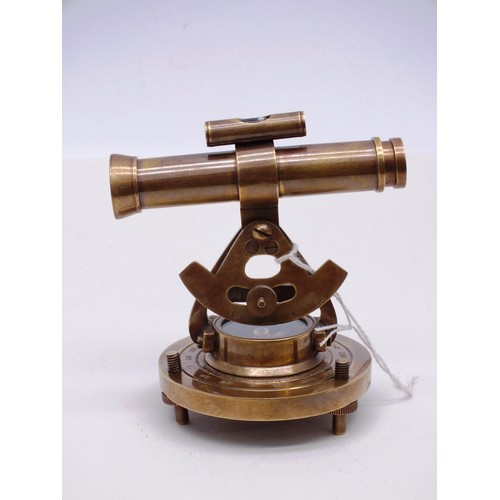 331 - BRASS SUNDIAL COMPASS AND TELESCOPE