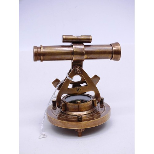 331 - BRASS SUNDIAL COMPASS AND TELESCOPE