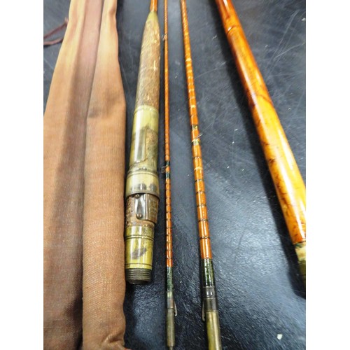 161 - HARDY CANE FOUR PIECE FLY FISHING ROD FROM 1897