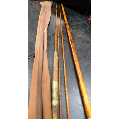 161 - HARDY CANE FOUR PIECE FLY FISHING ROD FROM 1897