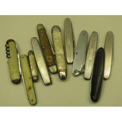 163 - ELEVEN ASSORTED PENKNIVES