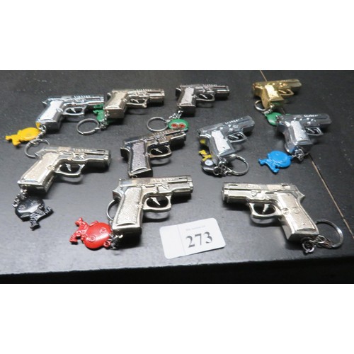 273 - TEN NOVELTY GUN LIGHTERS