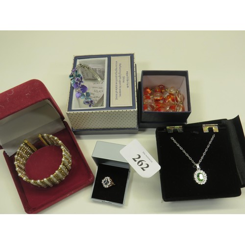 262 - SELECTION OF BOXED COSTUME JEWELLERY