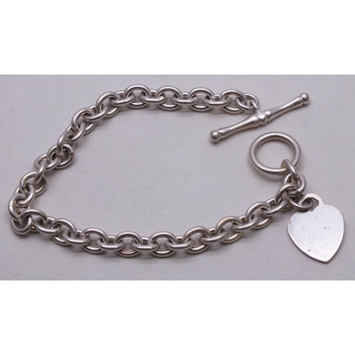 390 - 3 x SILVER T-BAR BRACELETS