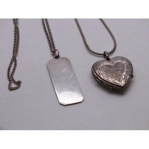 399 - 4 x SILVER NECKLACES