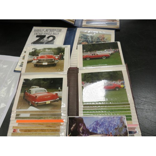 301 - SIX ALBUMS OF CLASSIC CAR COLOUR PHOTOGRAPHS FROM 80'S AND 90'S CAR SHOWS WELL ORGANISED 200+ PICTUR... 