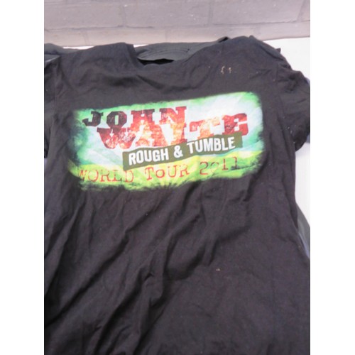 211 - ASSORTED ROCK BAND T-SHIRTS INCLUDES BON JOVI AND A SHARP VIEWCAM