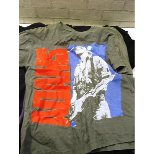 211 - ASSORTED ROCK BAND T-SHIRTS INCLUDES BON JOVI AND A SHARP VIEWCAM