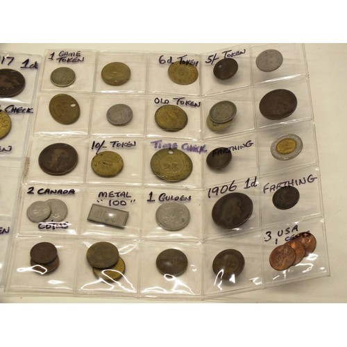 214 - COLLECTION OF COINS AND TOKENS