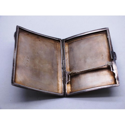 219 - VINTAGE SILVER CIGARETTE CASE